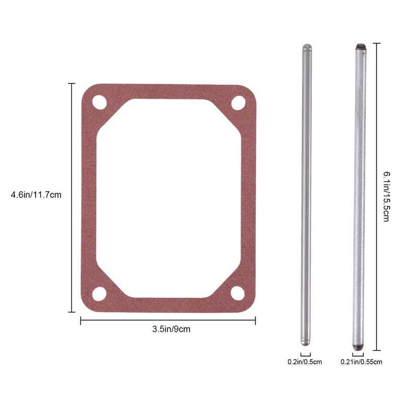 For Briggs & Stratton Push Rod Set & Valve Cover Gasket 690981 690982 690971 gallery