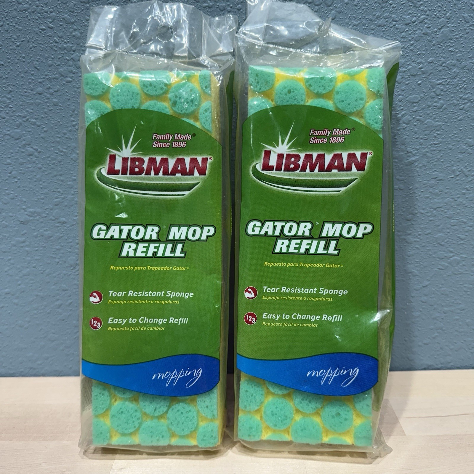NEW Libman Gator Mop Refills Genuine Tear Resistant Sponge Cleaning Pads #02021 gallery