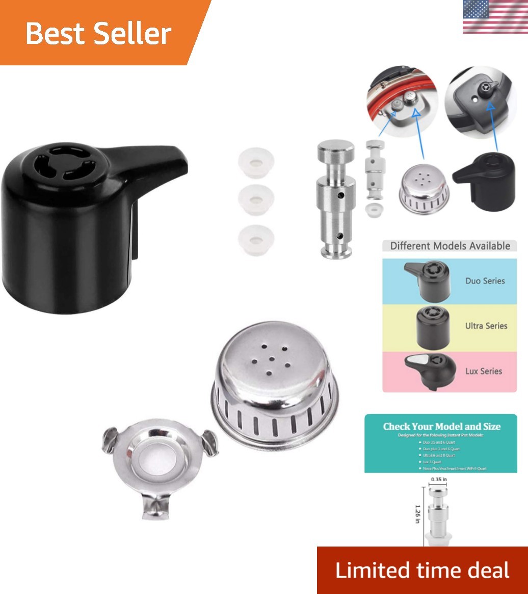 Steam Release Handle, Float Valve Replacement Parts with 3 Silicone Caps for... gallery