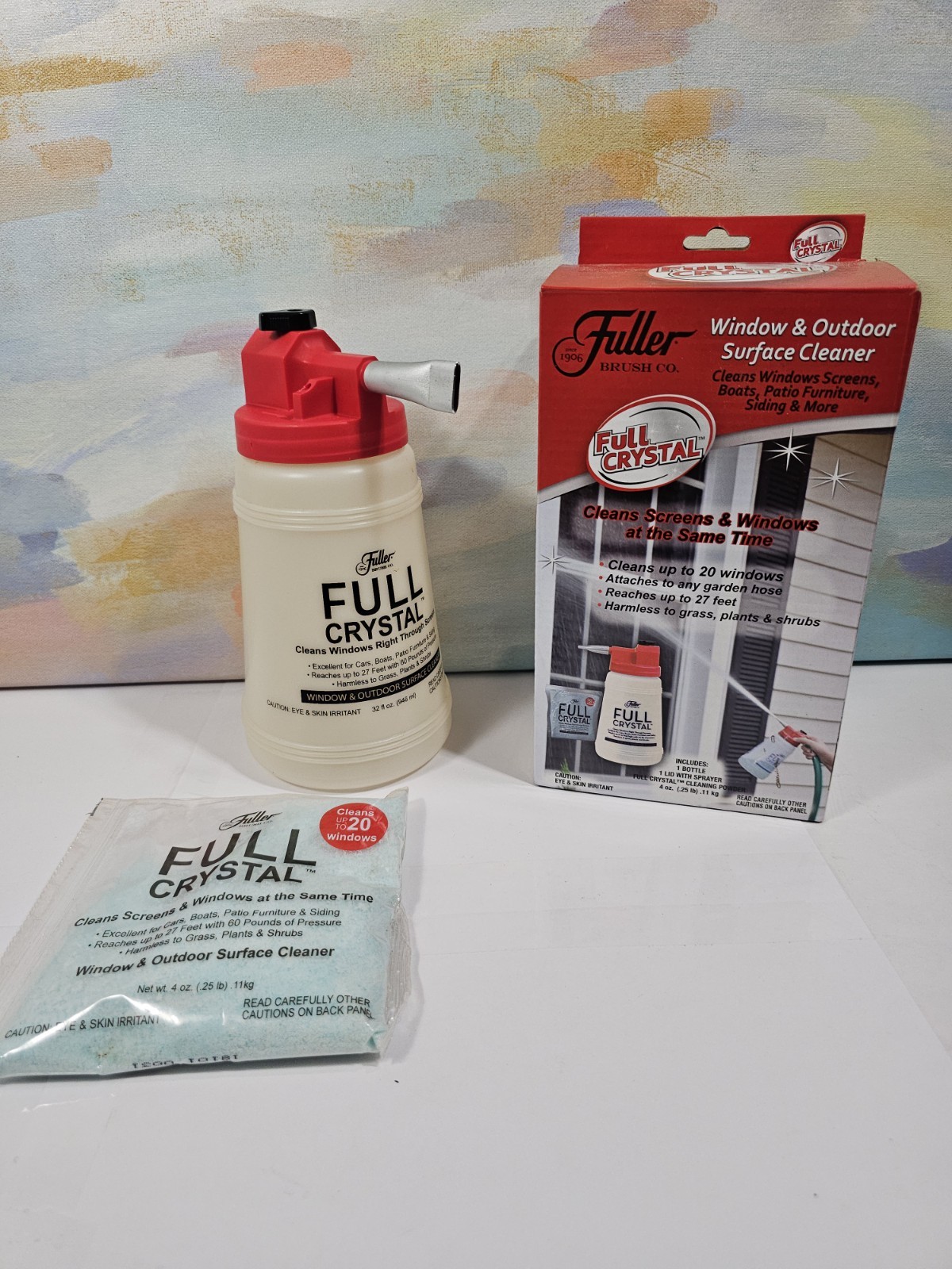Fuller Brush Co. Full Crystal Window Cleaner Refill Box *1x Cleaner Packets* gallery