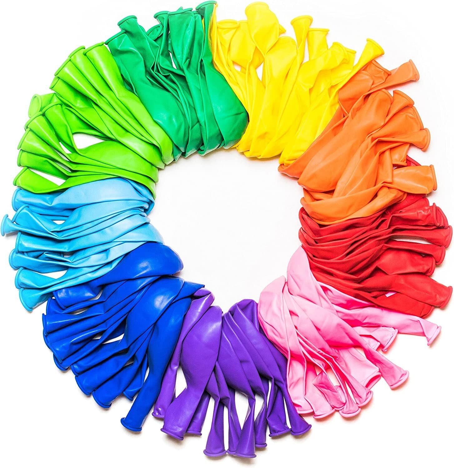 Dusico® Balloons Rainbow Set (100 Pcs) 12 Inches, Assorted Bright Colors-1Pack gallery
