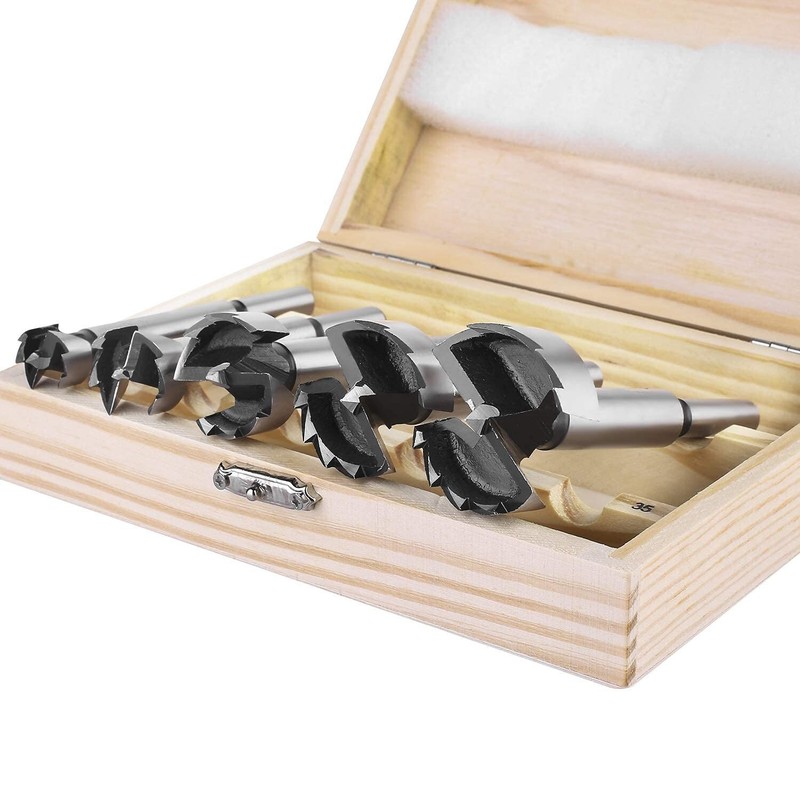 5 Piece Drill Bit Set FORSTNER BITS 15-35mm Heavy Duty Circular Carbide Edge Bit gallery