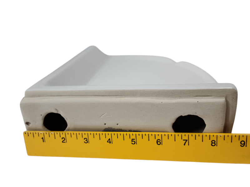 Vintage White Ceramic Shower Tile Corner Tray Soap Dish Ledge Shampoo Holder gallery
