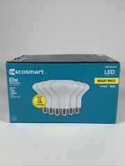 EcoSmart BR30 65W Equivalent Dimmable LED Light Bulbs Bright White (6-Pack)