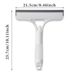 3 in 1 Window Cleaning Scraper, Squeegee and Scrubber with Spray
