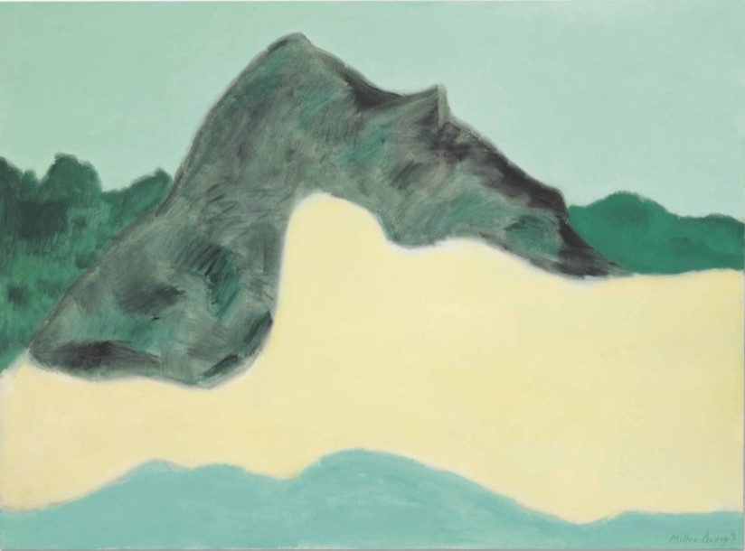 Milton Avery Pale Field Dark Mountain : Archival Quality Giclée Art Print gallery
