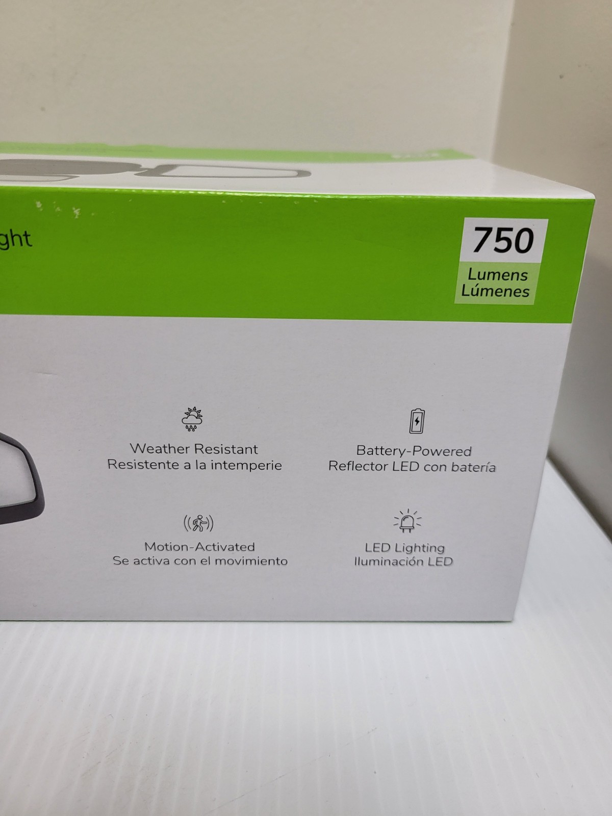 Mr. Beams Security Light Motion-Sensing Battery Powered LED - Black 750 Lumens gallery