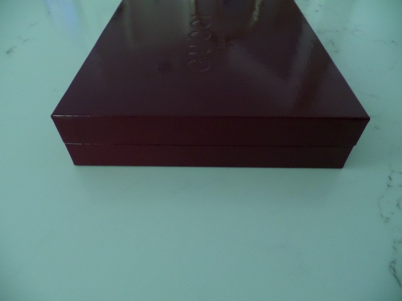 NEW! Gucci Beauty Empty MAROON Box 9” x 7” x 2 inches approximately gallery