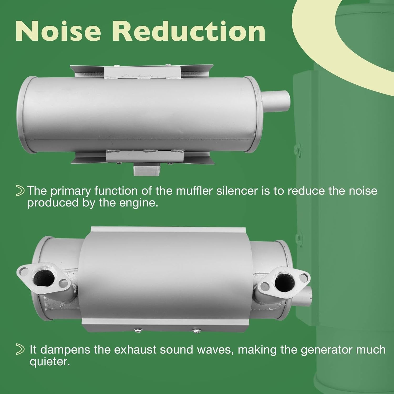 Muffler Kit Compatible with Kohler CH18-CH25, CH620-740 Engines Lawn Mower gallery