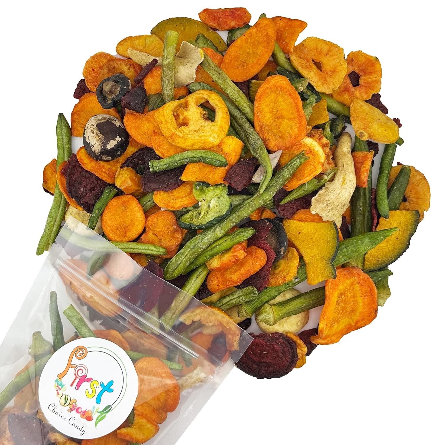 FirstChoiceCandy Super Mix Vegetable Chips - 1 Pound gallery