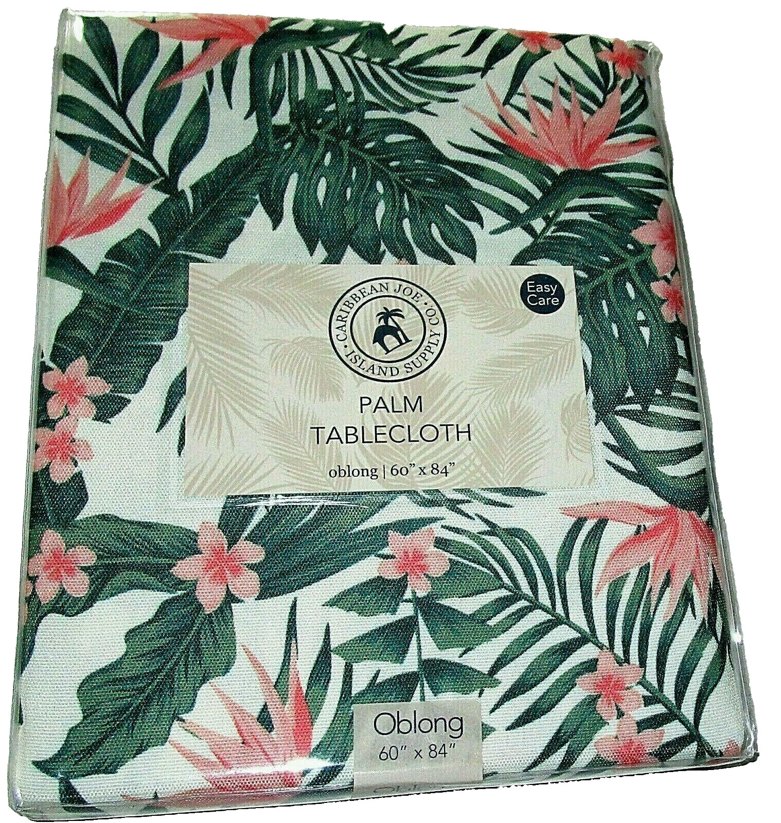 CARIBBEAN JOE - PALM TABLECLOTH ~ Oblong ~ 60" x 84" ~ Seats 6-8 gallery