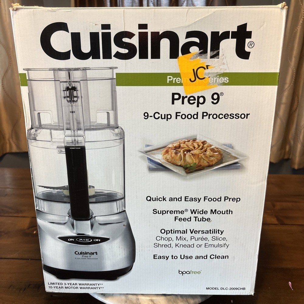 Cuisinart Prep 9 Cup Food Processor Brushed Stainless Finish DLC-2009CHB
