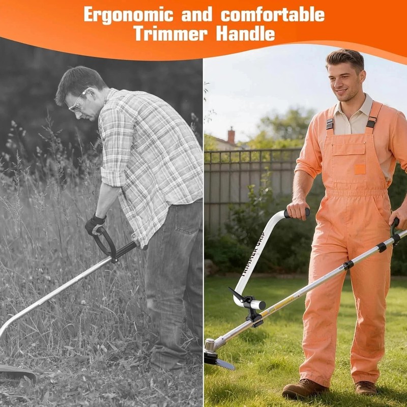 Upgraded Weed Eater Handle, String Trimmer Handle, Trimmer Grip Extension, 16.9" gallery