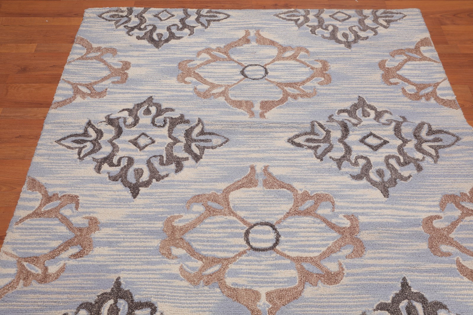 5' x 8' Handmade Loop & Cut Pile Wool Traditional Oriental Area rug 5x8 Beige gallery