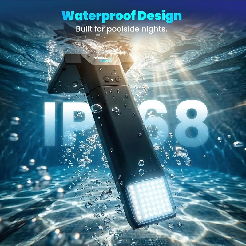 Solar Pool Lights Only for Inground Pools with Remote, 56 Leds Brighter 3-Sided gallery