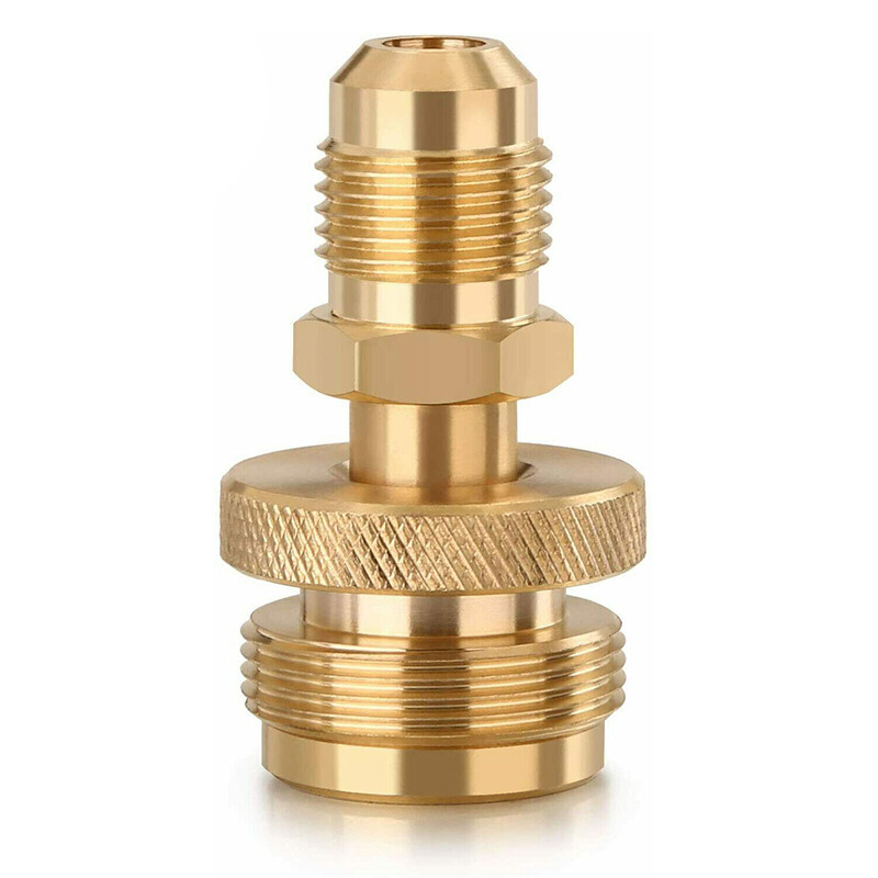 1LB Propane Tank Regulator Adapter Connect to 3/8"Male Flare 5/8"-18UNF US gallery
