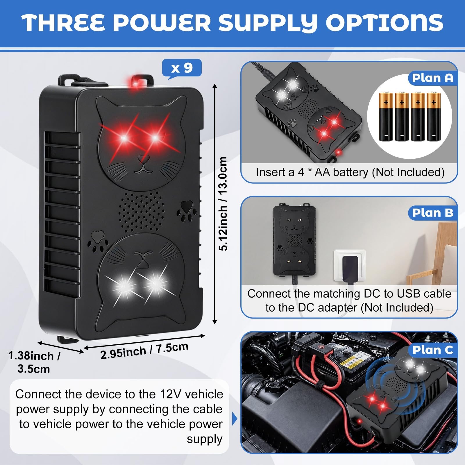 9 Pack Ultrasonic Rodent Repellent for Car Engines Bulk, Under Hood Ultrasoni... gallery