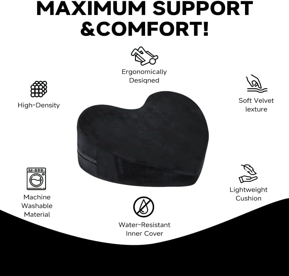 Intimacy Positioning Pillow – Soft Foam Support Cushion for Couples, Ergonomic gallery