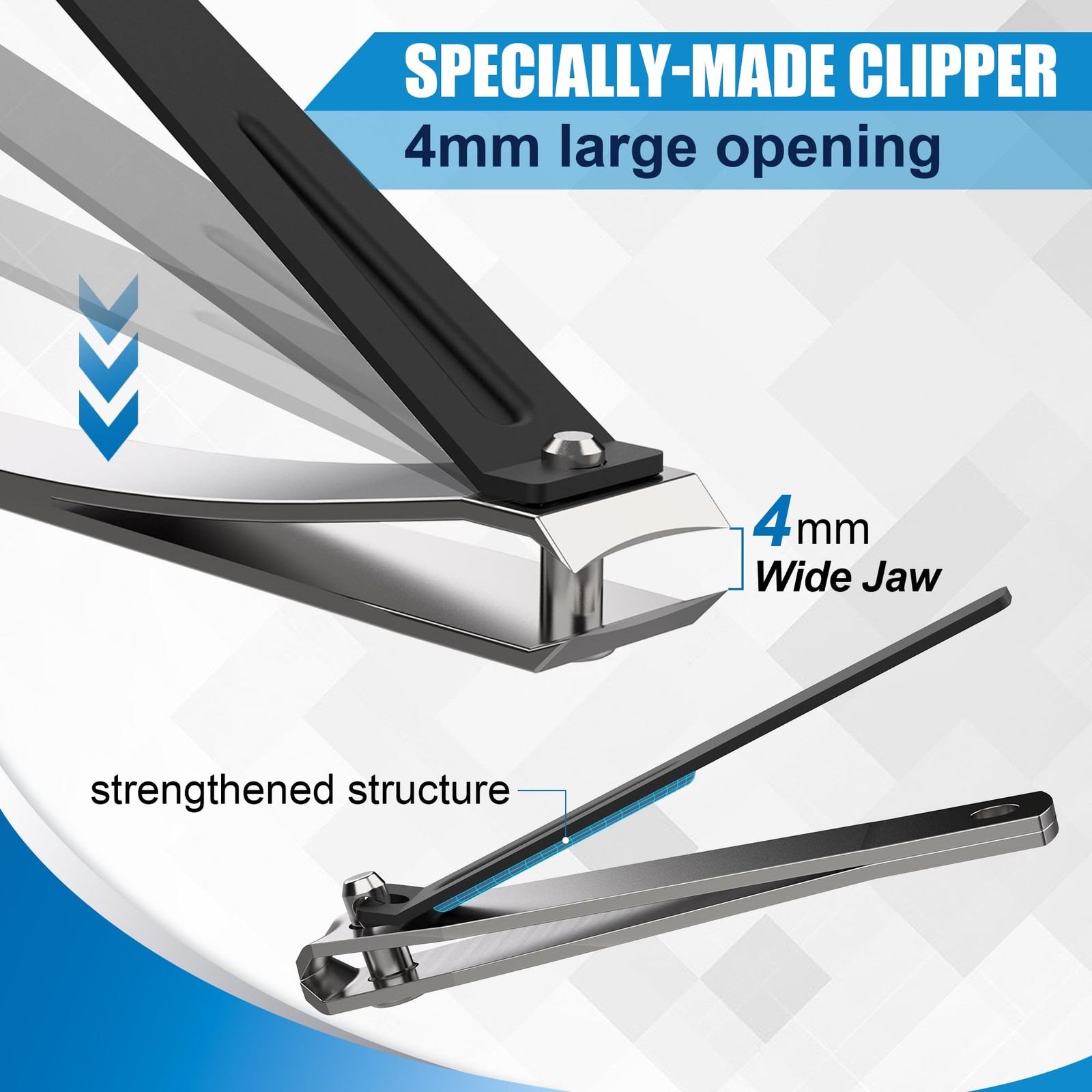 Depsunny Long Handled Toenail Clippers Wide Jaw Opening Bending For Thick Nails gallery