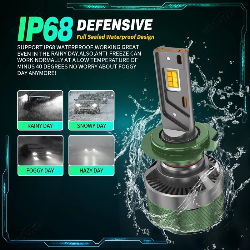 9005 LED Headlight Bluetooth APP Control Color 3000W H4 H7 LED H1 H11 Auto Bulbs gallery