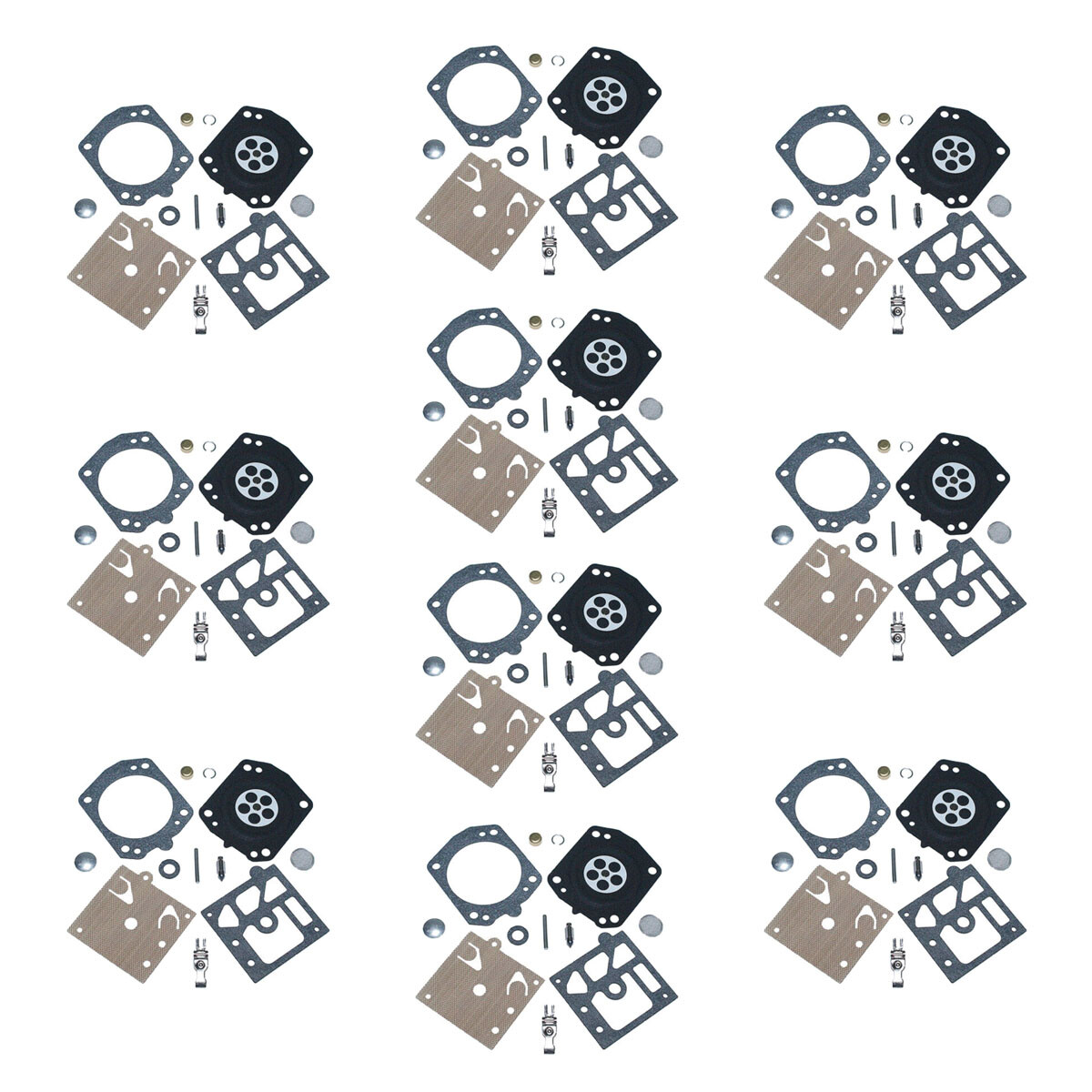 10PCS Carburetor Carb Repair Kit Replacement For Walbro K22-HDA gallery