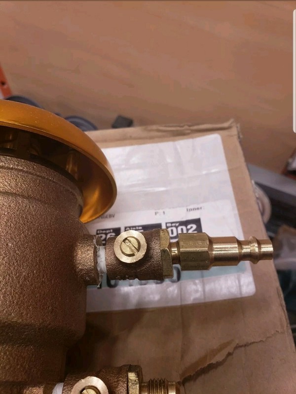 Backflow Preventer Test Cock Winterize Blowout Air Fitting Febco 765 SAE Air gallery