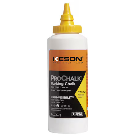 Keson 8Y Marking Chalk, Yellow, Semi-Permanent, 8Oz gallery