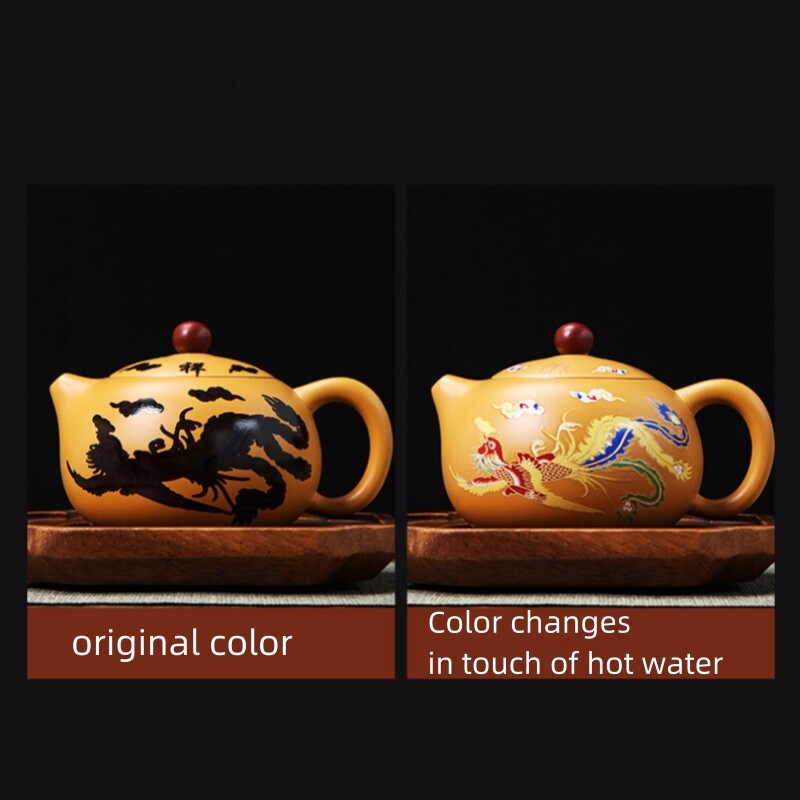 Chinese Tea Pot Color Changes Creative Xishi Pot Real Yixing Zisha Duan Clay New gallery
