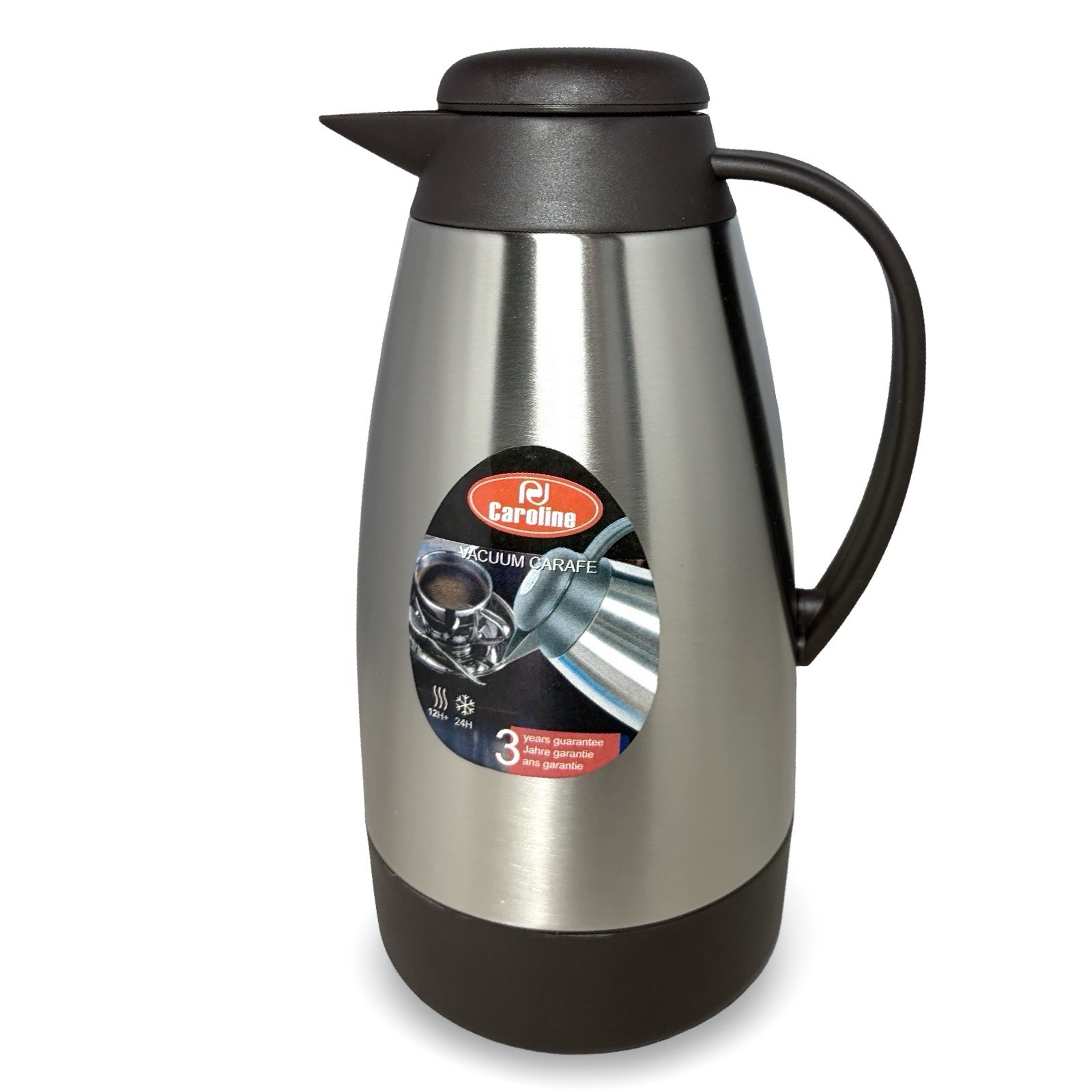 NEW 34 oz Vacuum Insulated Stainless Steel Carafe Coffee Tea Hot Cold 1 Liter gallery