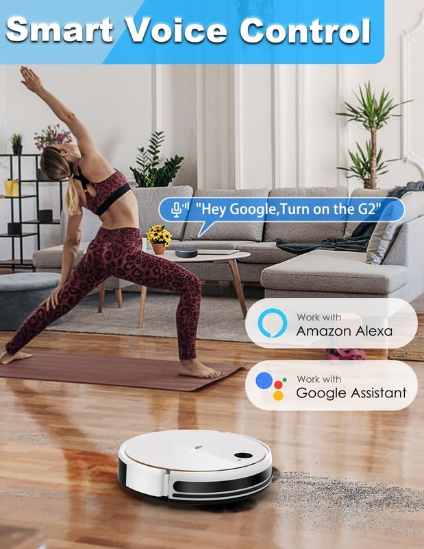Thamtu Robot Vacuum Cleaner and Mop Combo Smart Navigation Strong Suction gallery