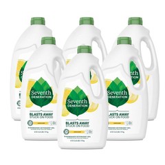 Seventh Generation Dishwasher Detergent Gel Liquid Soap Lemon Scent Dish