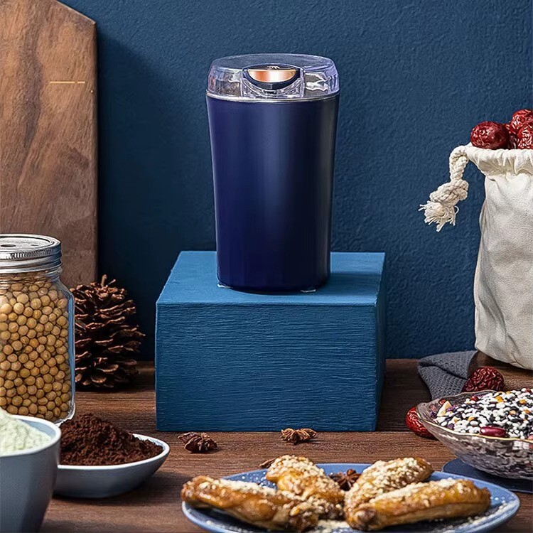 Spice Grinder One-touch Push-Button Stainless Steel Grind gallery