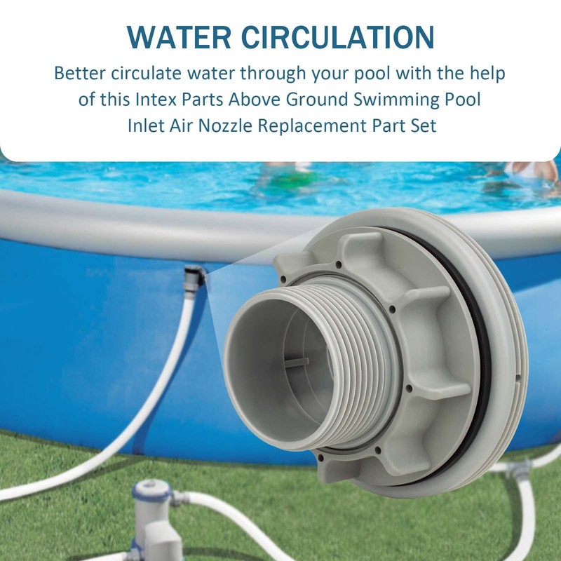 Pool Threaded Strainer Connector Kit, for Intex Above Ground Swimming Pool Hose gallery