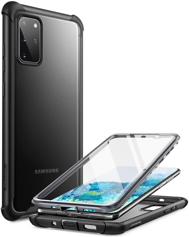 Clayco Full-Body Case Built-in Screen Cover Fingerprint ID for Galaxy S20+ Plus