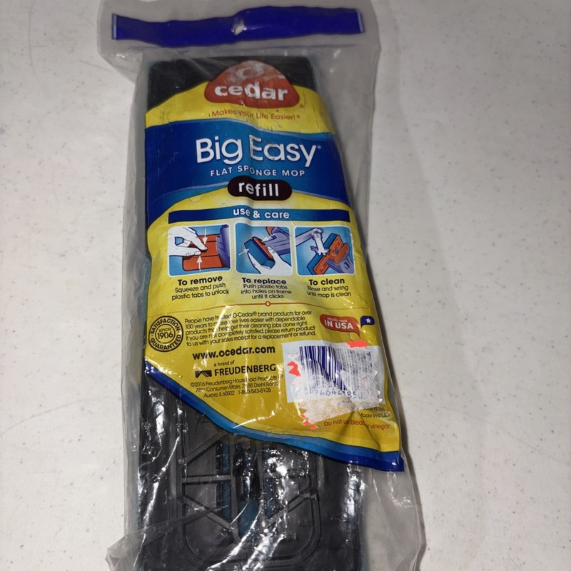 O Cedar Big Easy Flat Sponge Mop Refill Super Absorbent Sponge gallery