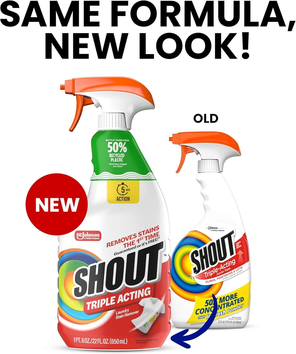 Shout Active Enzyme Laundry Stain Remover Spray for Clothes, Triple-Acting Formu gallery