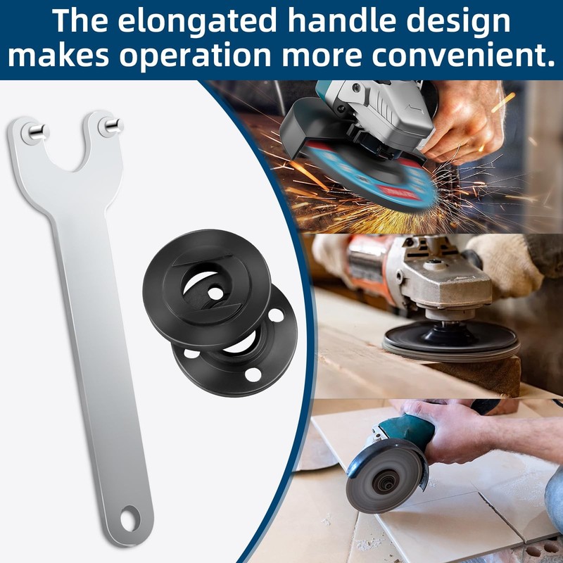 7PCS Angle Grinder Nut ＆ Angle Grinder Wrench Set， Premium 5/8-11 Flange Meta... gallery