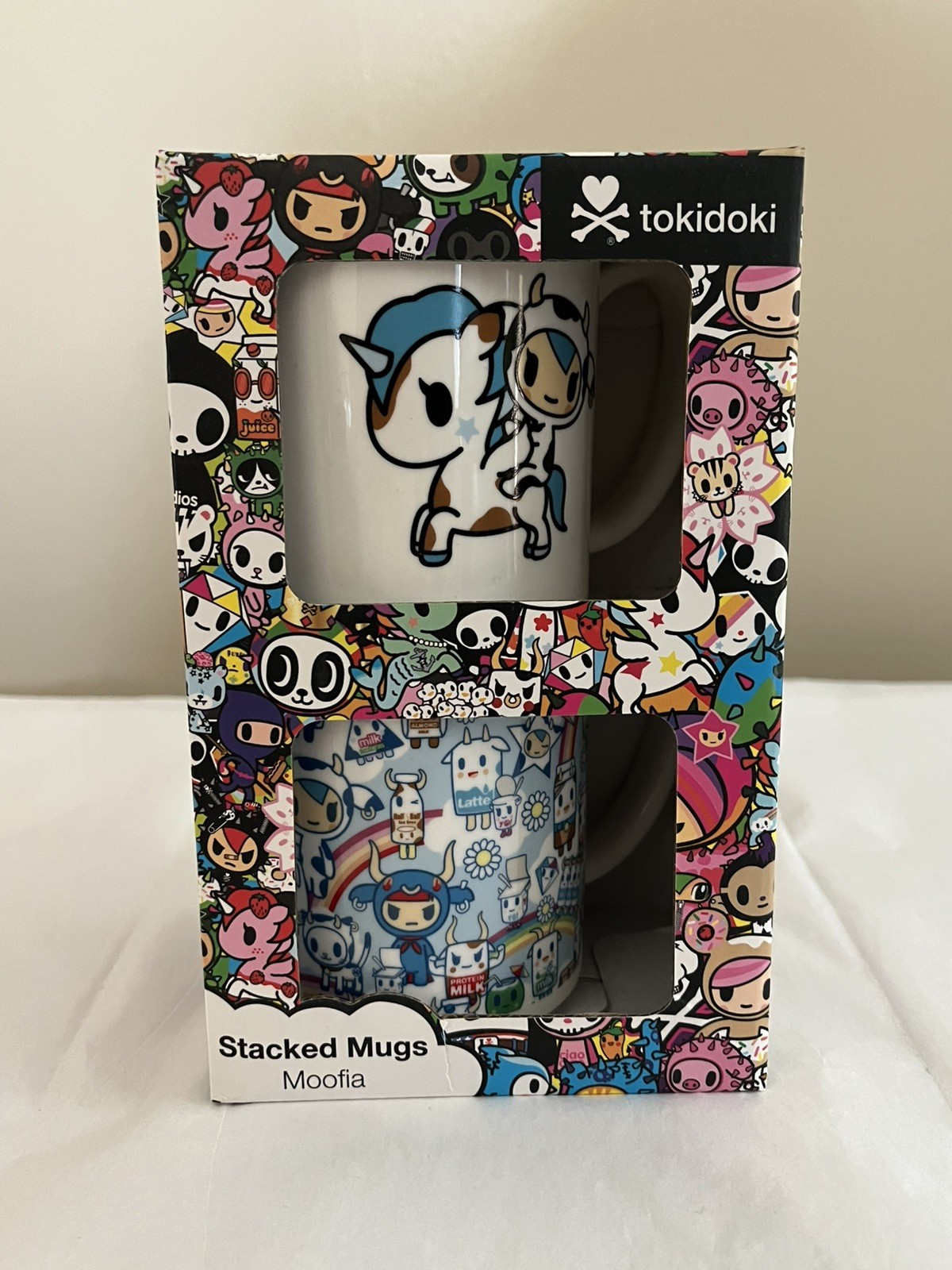 Thumbs Up Tokidoki Stacking Ceramic Multicoloured Milk and Coffee Mug Set of 2 gallery