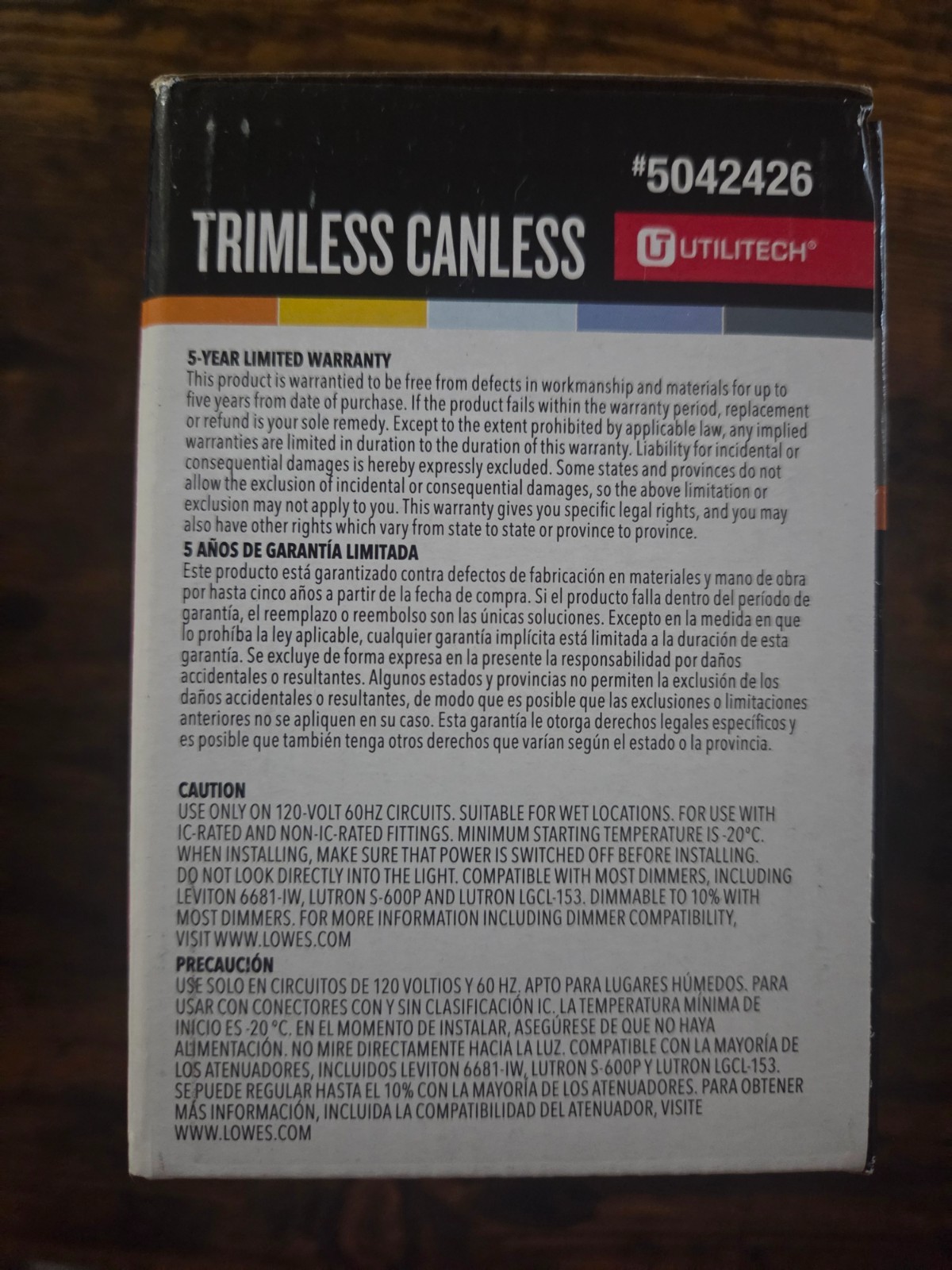 UTILITECH: 5042426 4" LED Trimless Canless Recessed Downlight - 2 Pack gallery