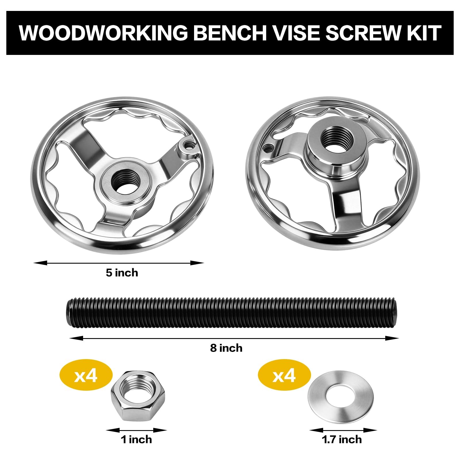 Hardware Kit Compatible with Moxon Vise, Bench Vise Screw Kit for Rapid Clamp... gallery