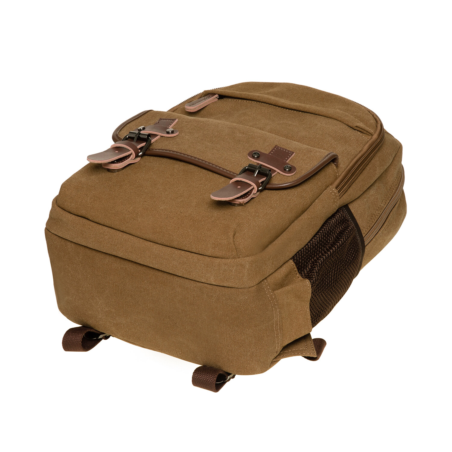 Vintage Canvas Backpack Large Capacity,Multi-Functional Durable Outdoor Rucksack 4