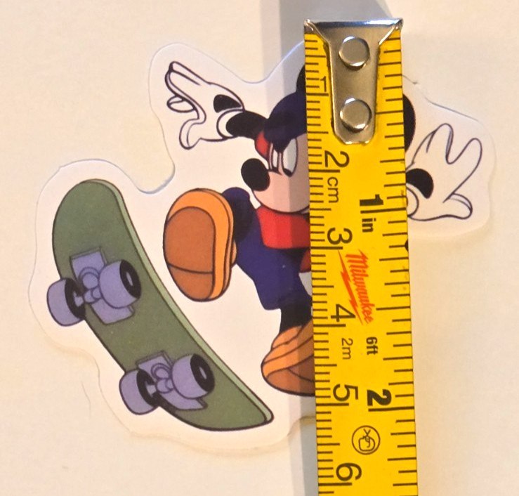 MICKEY MOUSE Skateboarding Vinyl Sticker Computer Decal Laptop Water Bottle NEW gallery
