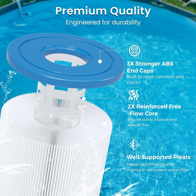 Future Way 12 Pack Type A C Pool Filter for Intex 29000E 59900E 1000 1500 GPH gallery