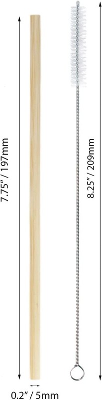 Reusable Bamboo Thin Drinking Straws - Eco Friendly Plastic Alternative gallery