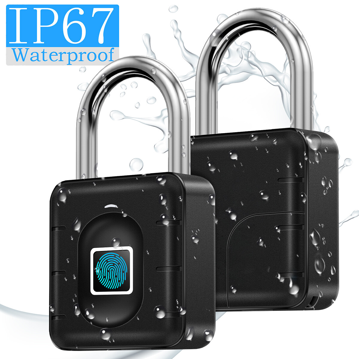 Waterproof Fingerprint Padlock Bluetooth Digital APP Keyless Smart Door Lock gallery