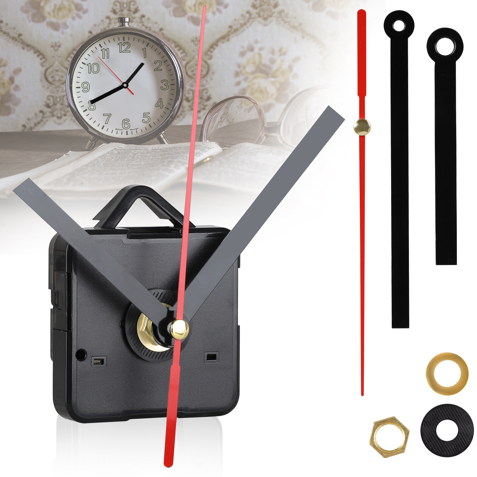 Clock Movement Mechanism Quartz Wall DIY Hands Repair Replacement Tool Parts Kit gallery