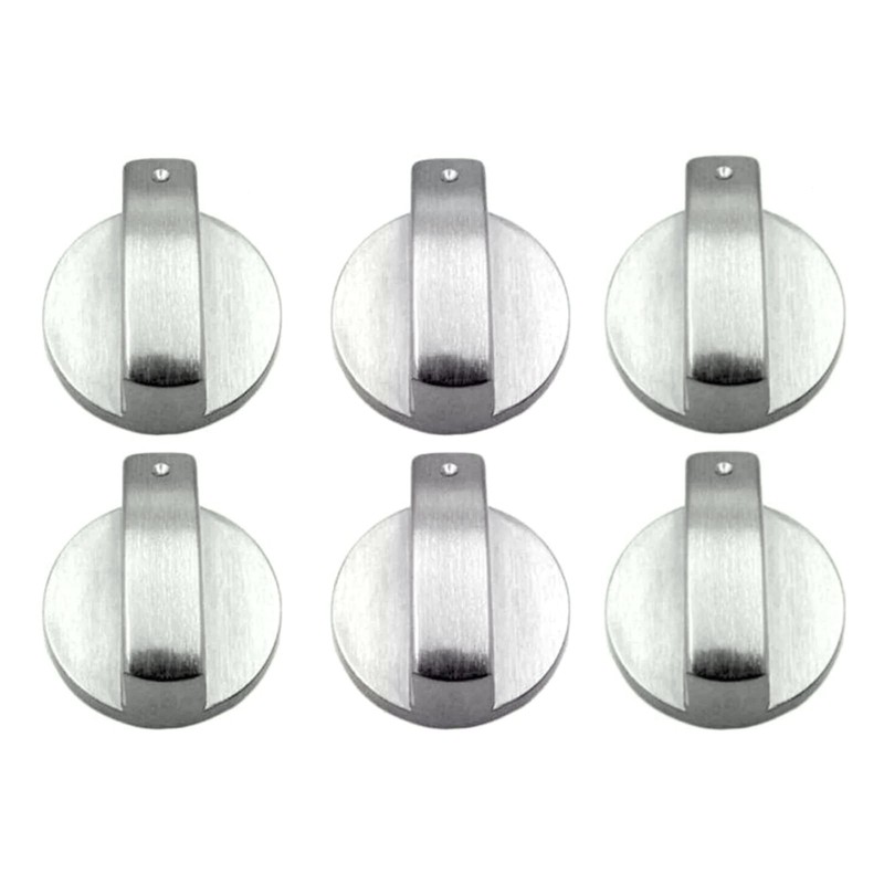 New 6pcs Gas Stove Knobs Cooker Oven Kitchen Control Metal Replace gallery