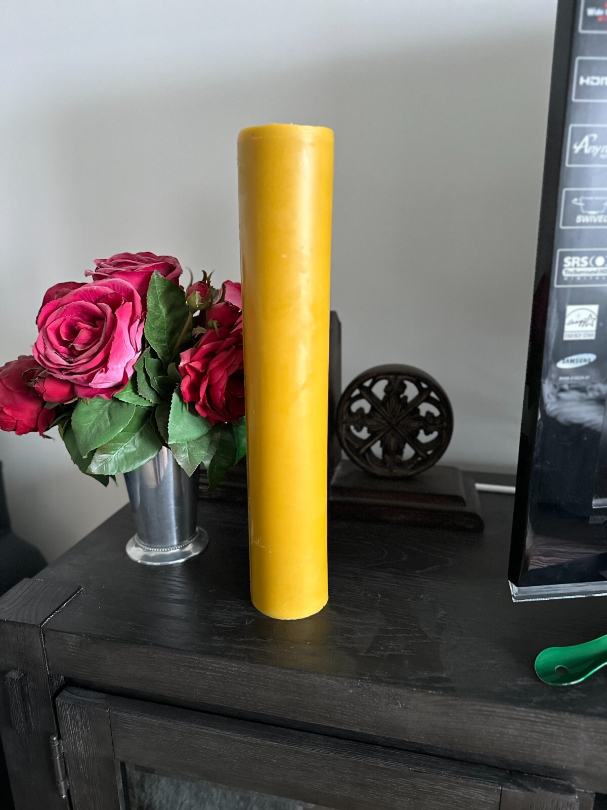 Handmade 100% Pure Beeswax Pillar Candles 100% Cotton Wick BIG SIZES gallery