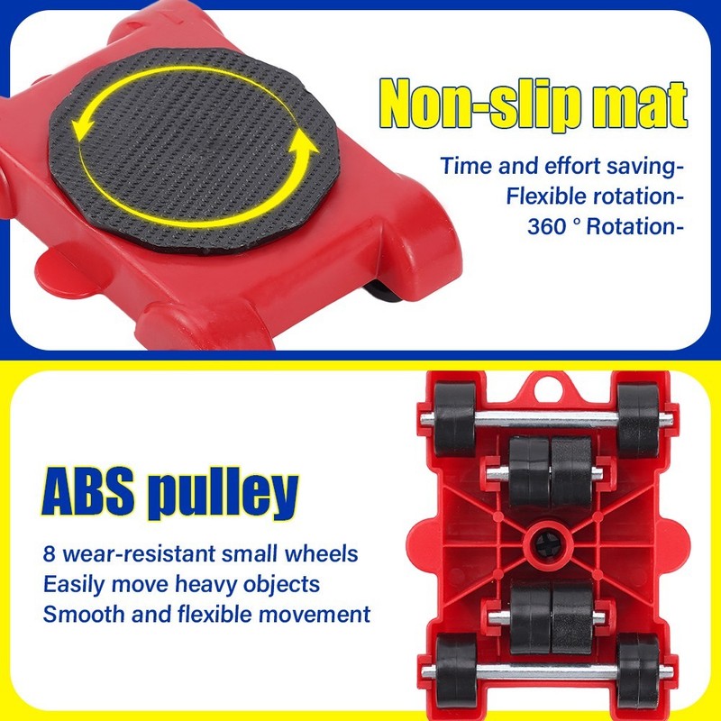 Furniture Lifter Mover Tool Set 8 Wheel Moving Sliders for Heavy Duty Furniture gallery