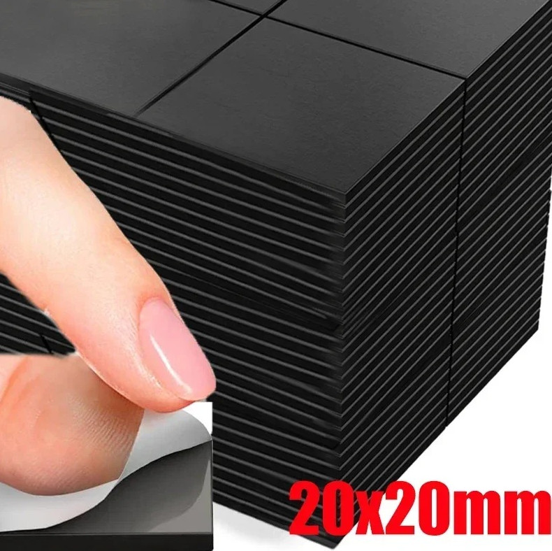 20pcs Self Adhesive Magnetic Sheets Square Flexible Fridge Craft Magnets - NEW gallery